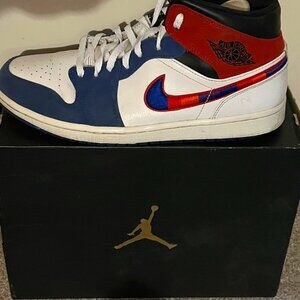 AIR JORDAN 1 MID SE 'TARTAN SWOOSH